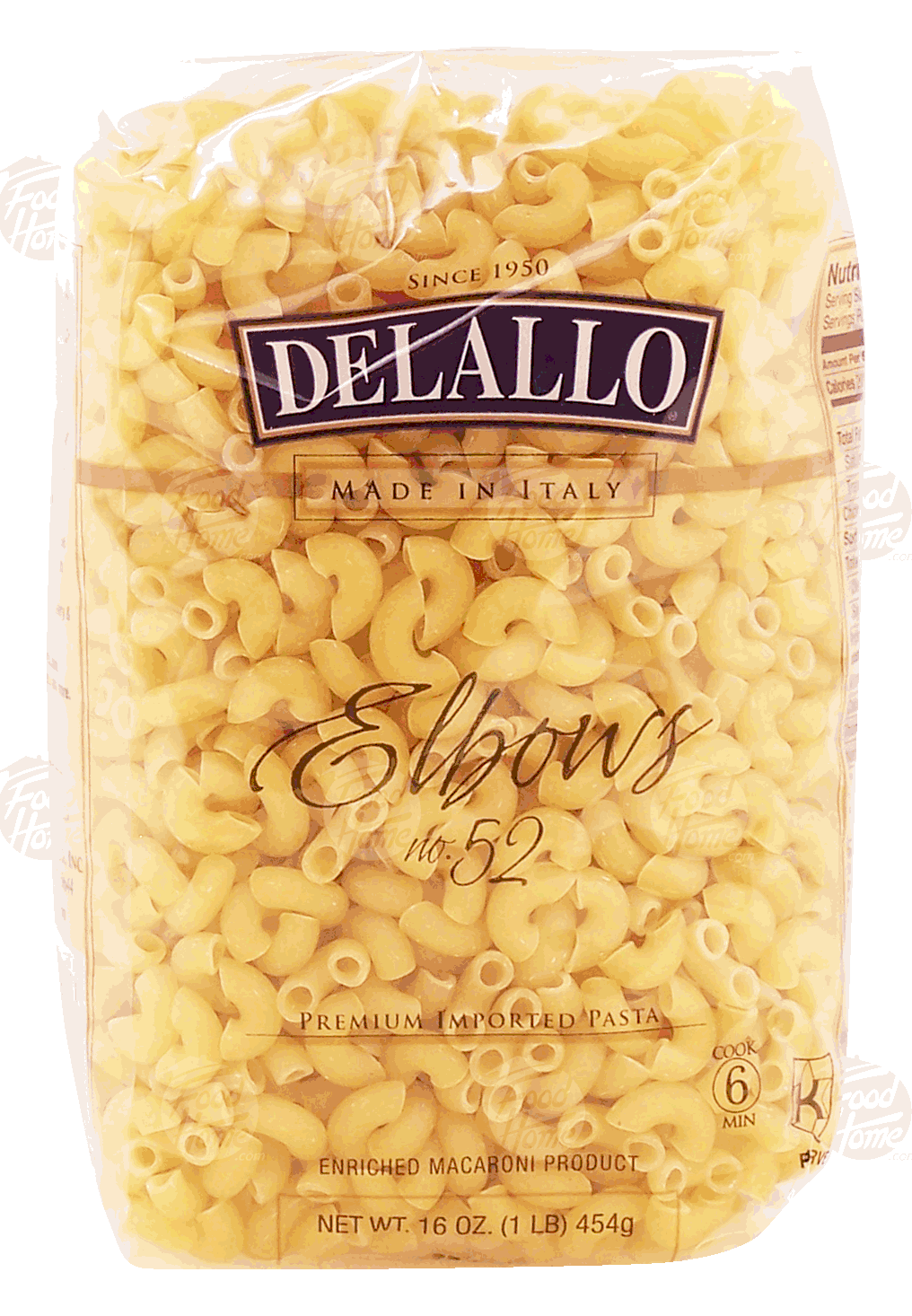 Delallo  elbows no. 52 dry pasta Full-Size Picture